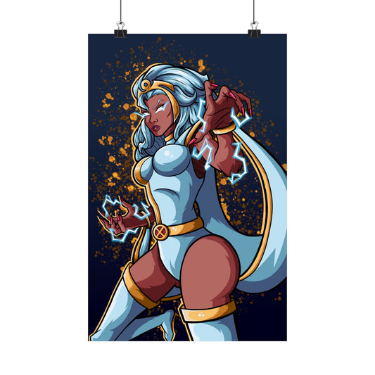 Stormy Goddess Poster