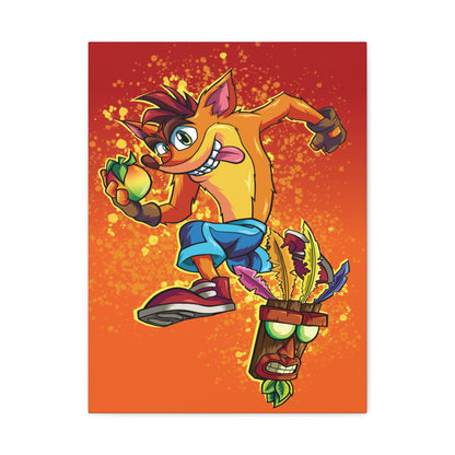 Crazy Bandicoot Canvas
