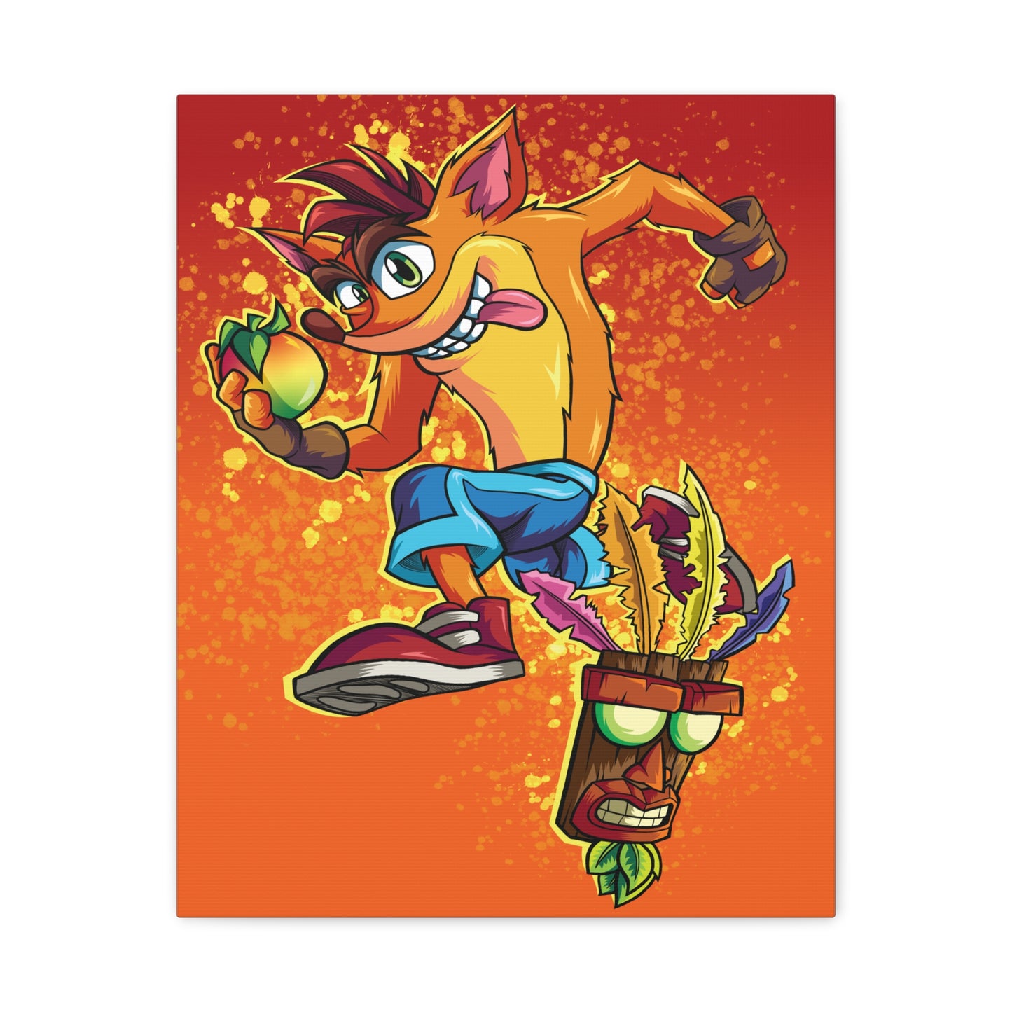 Crazy Bandicoot Canvas