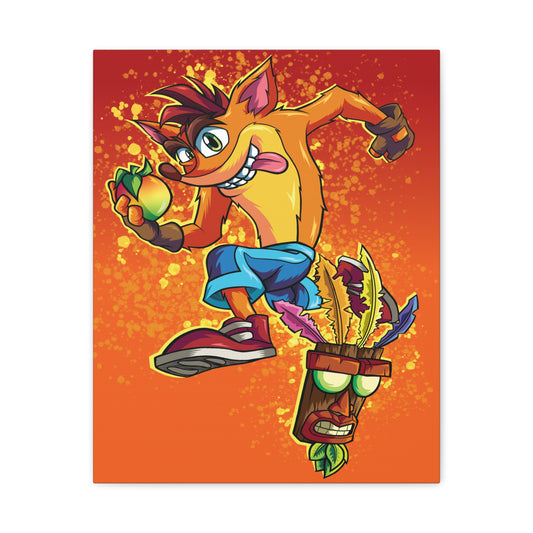 Crazy Bandicoot Canvas