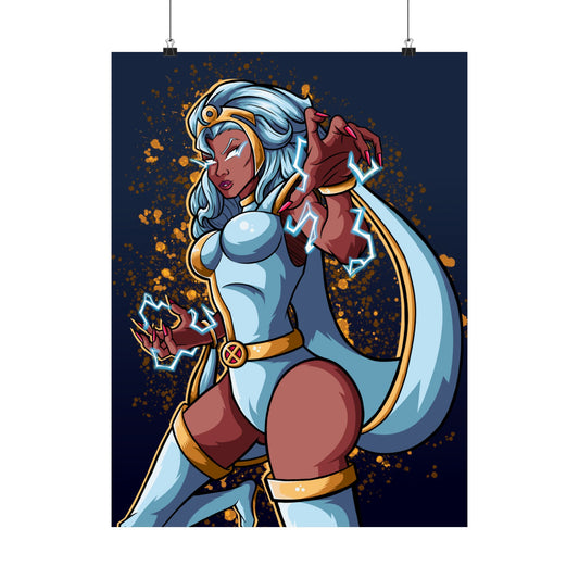 Stormy Goddess Poster