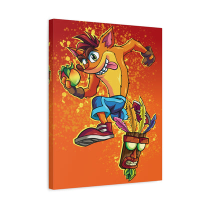 Crazy Bandicoot Canvas